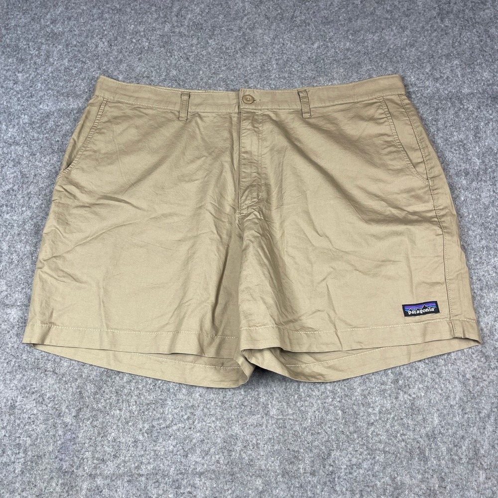 Patagonia Mens Stand Up Shorts 40 Mojave Khaki Organic Cotton Hemp 57756 SP23